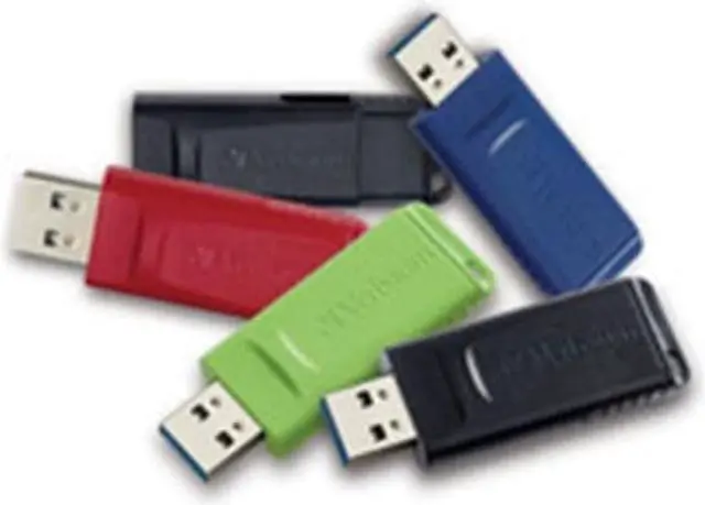 Alt view image 10 of 11 - Verbatim 32GB Store 'n' Go USB Flash Drive 5pk Assorted 70897