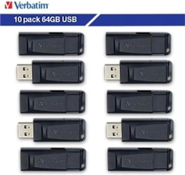 Alt view image 10 of 11 - Verbatim 64GB Store 'n' Go USB Flash Drive 10pk Black 70895