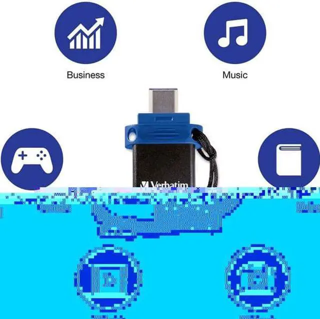 Alt view image 19 of 19 - 64GB STORENGO DUAL USB FLASH
