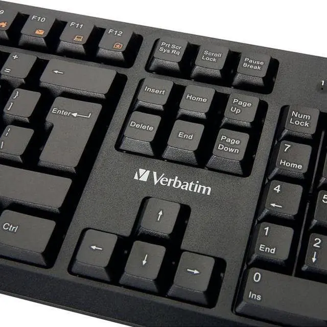 Alt view image 2 of 20 - Verbatim Universal Wired Keyboard Black (70735) VER70735