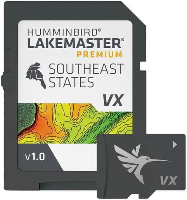 Alt view image 3 of 5 - Humminbird Lakemaster VX Premium Southeast microSD
