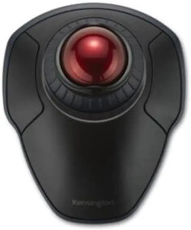 Alt view image 14 of 20 - Kensington Orbit Wireless Trackball with Scroll Ring - Black - Optical - Wireless - Bluetooth - 2.40 GHz - Black, Red - 1600 dpi - Scroll Ring, Scroll Ball - Symmetrical
