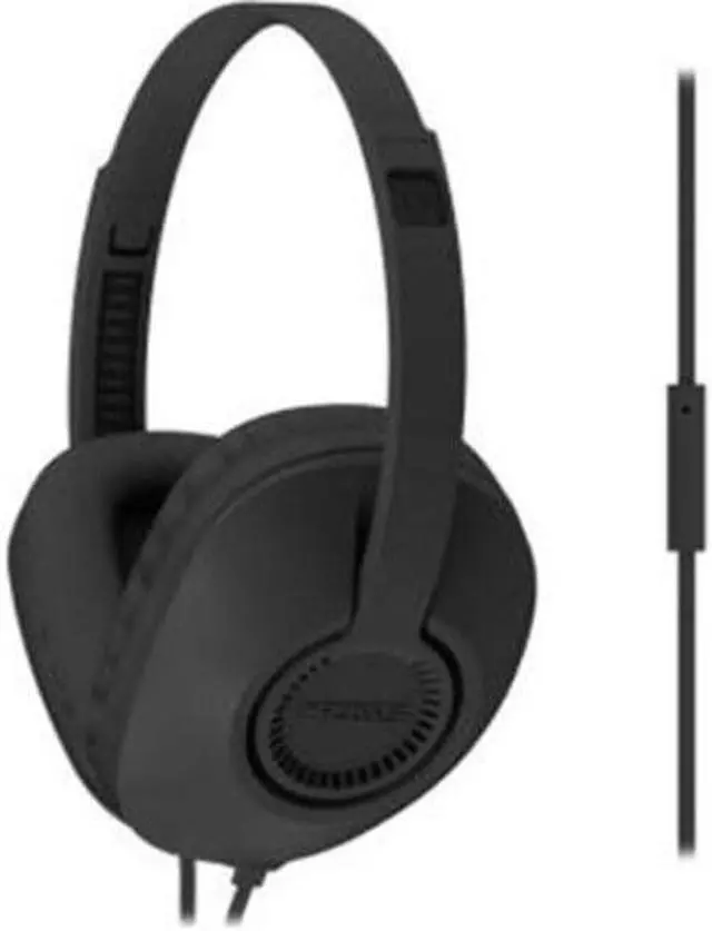 Alt view image 18 of 19 - KOSS Black 189270 Binaural Full Size with Mic