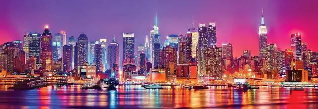 Alt view image 9 of 9 - masterpieces cityscape panoramics 1000 puzzles collection - new york 1000pc pano 1000 piece jigsaw puzzle