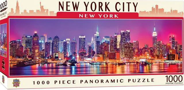 Alt view image 8 of 9 - masterpieces cityscape panoramics 1000 puzzles collection - new york 1000pc pano 1000 piece jigsaw puzzle