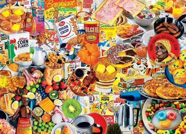 Alt view image 14 of 14 - masterpieces flashbacks 1000 puzzles collection - breakfast of champions 1000 piece jigsaw puzzle