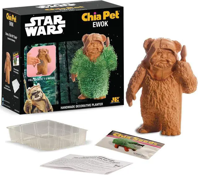 Alt view image 2 of 6 - Star Wars Ewok Chia Pet Decorative Pottery Planter