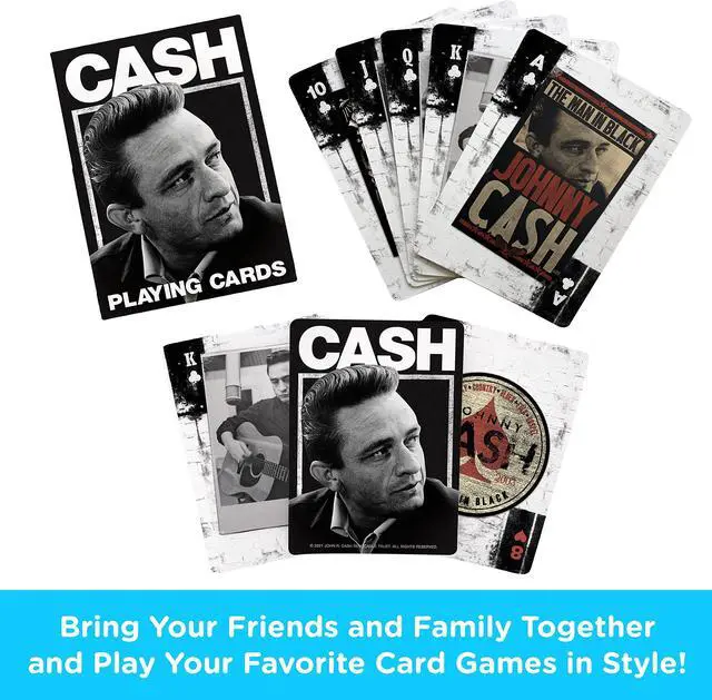 Alt view image 2 of 2 - Johnny Cash Playing Cards