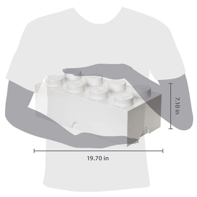 Alt view image 2 of 2 - LEGO Storage Brick 8, White