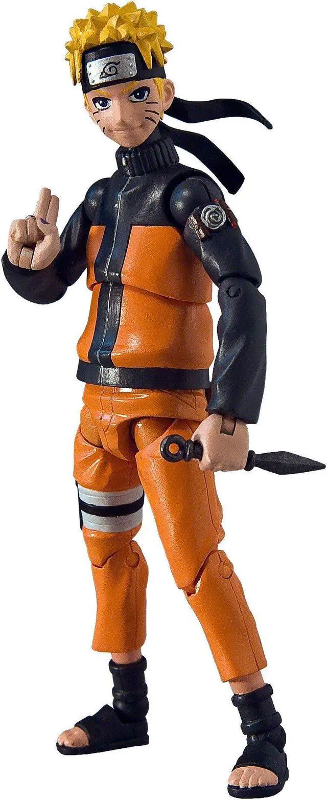 Alt view image 5 of 6 - toynami naruto shippuden 4-inch poseable action figure series 1 naruto action figure