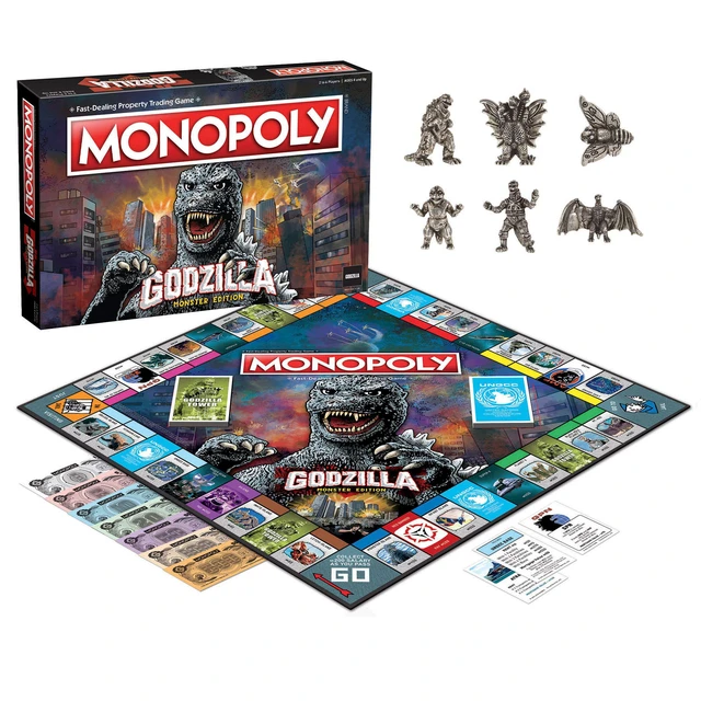 Alt view image 7 of 10 - USAopoly MONOPOLY: Godzilla (USAMN133710)