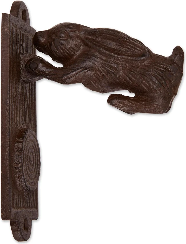 Alt view image 3 of 9 - Cast Iron Door Knocker - Rabbit