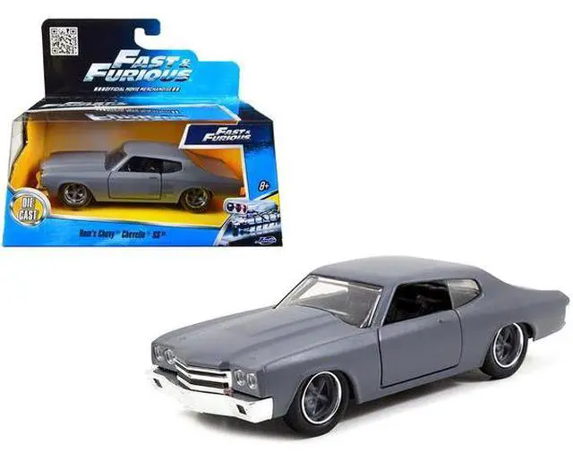 Alt view image 4 of 8 - Dom's Chevrolet Chevelle SS Primer Grey Fast & Furious" Movie 1:32 Diecast Model Car by Jada"