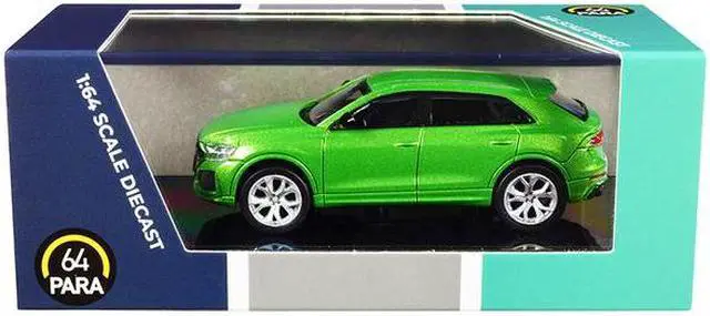 Alt view image 7 of 7 - Audi RS Q8 Java Green Metallic 1/64 Diecast Model Car by Paragon