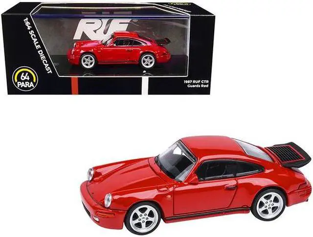 Alt view image 3 of 8 - 1987 RUF CTR Guards Red 1/64 Diecast Model Car by Paragon Models