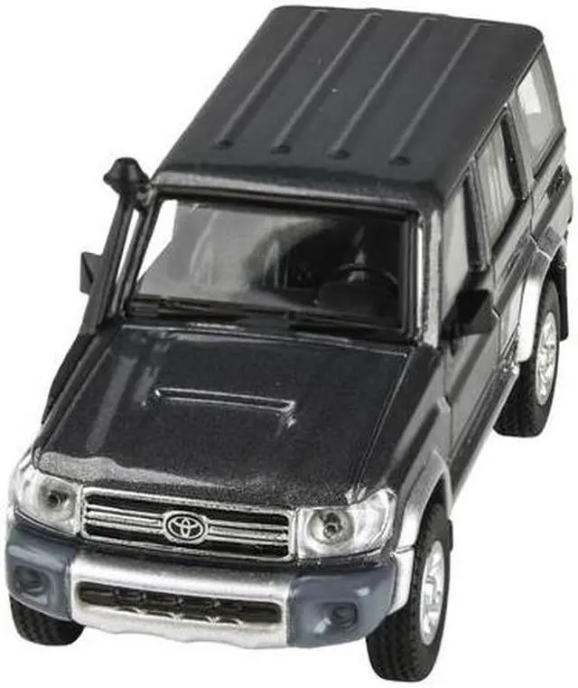 Alt view image 6 of 13 - 2014 Toyota Land Cruiser 76 Graphite Gray Metallic 1/64 Diecast Model Car by Paragon Models