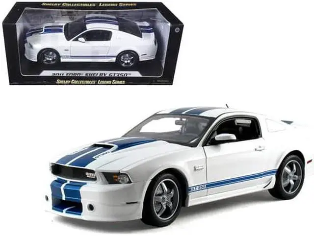 Main image of 2011 Ford Shelby Mustang GT350 White 1/18 Diecast Model Car by Shelby Collectibles