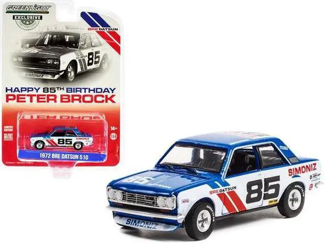Alt view image 4 of 8 - 1972 Datsun 510 #85 BRE (Brock Racing Enterprises) "Happy 85th Birthday Peter Brock" "Hobby Exclusive" 1/64 Diecast Model Car by Greenlight
