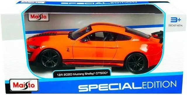 Alt view image 3 of 4 - 2020 Ford Mustang Shelby GT500 Bright Green 1/24 Diecast Model Car by Maisto