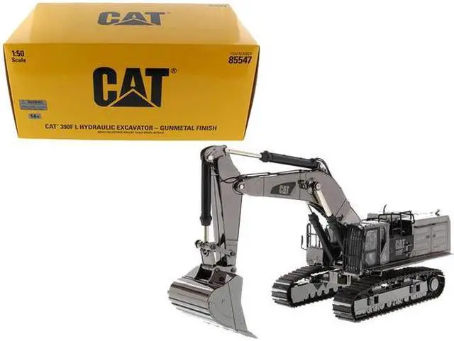 Alt view image 8 of 13 - CAT Caterpillar 390F L Hydraulic Tracked Excavator Gunmetal "Commemorative Series" 1/50 Diecast Model by Diecast Masters