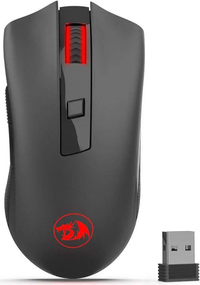 Alt view image 8 of 8 - redragon m652 optical 2.4g wireless mouse with usb receiver, protable gaming & office mice, 5 adjustable dpi levels, 6 buttons for desktop, macbook, notebook, pc, laptop, computer