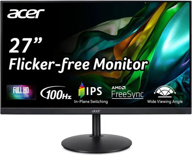 Alt view image 9 of 14 - Acer CB272 Ebmiprx 27 inch. 1920X1080 IPS Display, 2 x 2.0W Integrated Speakers, HDMI 1.4, VGA