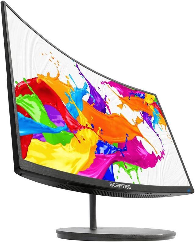 Alt view image 2 of 2 - sceptre curved 27" led monitor hdmi vga up to 75hz build-in speakers, edgeless machine black 2021 (c278w-1920rn)