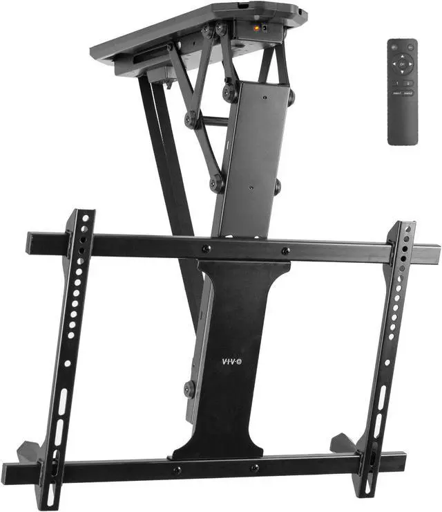 Alt view image 8 of 8 - Electric Motorized Flip Down Pitched Roof Ceiling TV Mount for 32" to 70" Screen