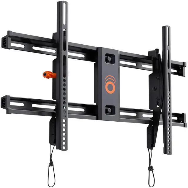 Alt view image 3 of 3 - echogear tilting tv wall mount with low profile design for 40" - 90" tvs - eliminate glare with 10 of smooth tilt - slides to center between studs & can be leveled after install