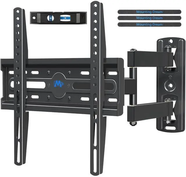 Main image of TV Wall Mount Swivel and Tilt for Most 26-55 Inch TV, TV Mount Perfect Center Design, Full Motion TV Mount Bracket with Articulation, up to VESA 400x400mm, 60 lbs, MD2377