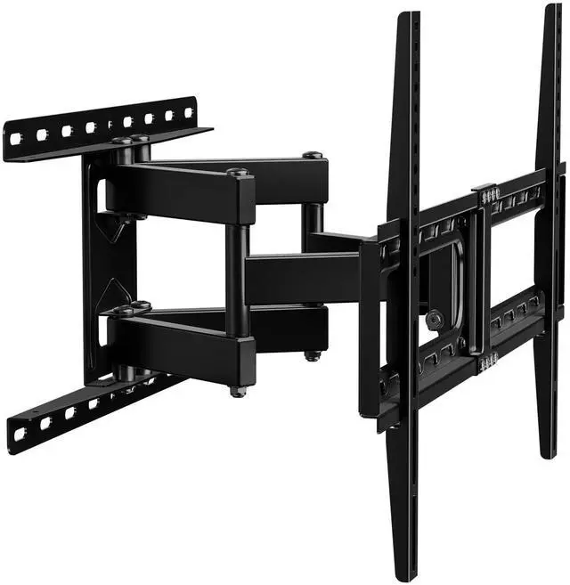 Alt view image 3 of 3 - full motion tv mount for most 32-75 inch tvs, universal tv wall mount bracket with dual articulating arms swivel tilt extend level, max vesa 600x400mm holds 132lbs