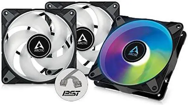 Alt view image 17 of 17 - ARCTIC ACFAN00232A P12 PWM PST A-RGB (3 Pack) 120 mm PWM case Fan Optimized for Static Pressure 2000 RPM 3 pin Black
