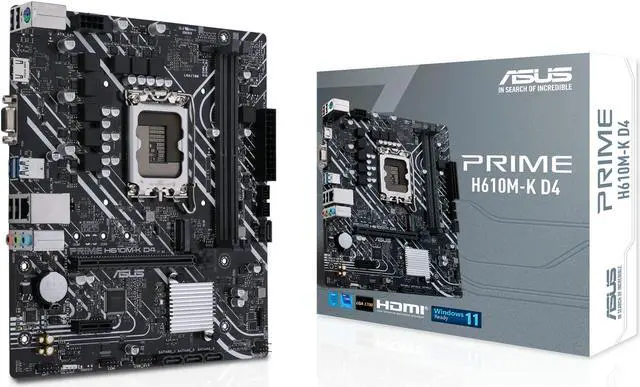 Alt view image 6 of 7 - Asus Prime H610M-K D4 Intel LGA 1700 Micro ATX DDR4 Motherboard