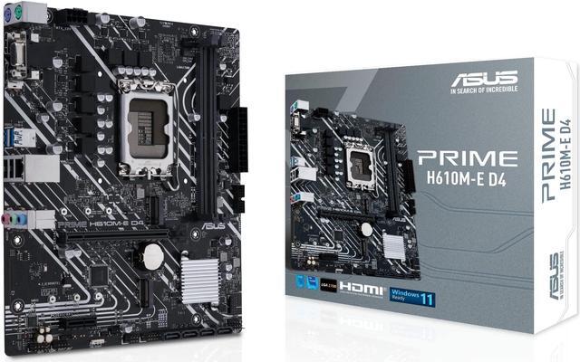 Alt view image 13 of 13 - Asus Prime H610M-E D4-CSM Intel LGA 1700 Micro ATX DDR4 Motherboard
