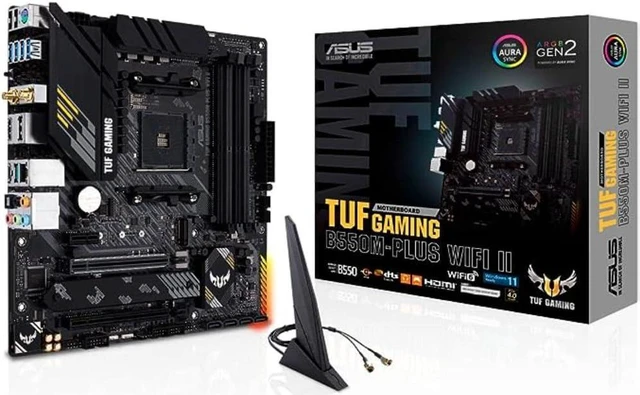 Alt view image 5 of 5 - ASUS TUF GAMING B550M-PLUS WIFI II - Motherboard - micro ATX - Socket AM4 - AMD B550 Chipset - USB-C Gen2, USB 3.2 Gen 1