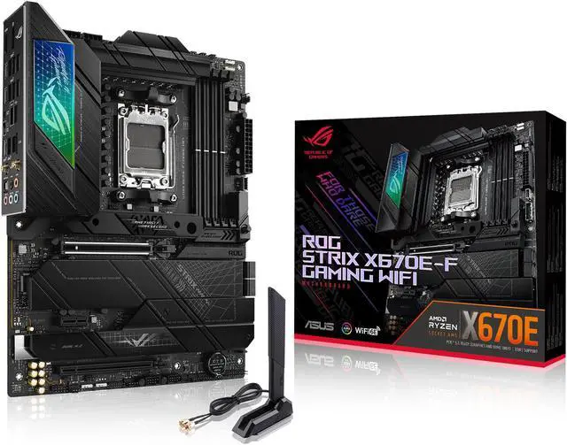 Alt view image 5 of 5 - ASUS ROG Strix X670E-F Gaming WiFi - Motherboard - ATX - Socket AM5 - AMD X670E Chipset - USB 3.2 Gen 1, USB 3.2 Gen 2,