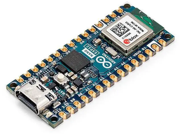 Main image of Arduino Nano ESP32 Without headers ABX00092] ESP32-S3, USB-c, Wi-Fi, Bluetooth, HID Support, MicroPython compatible
