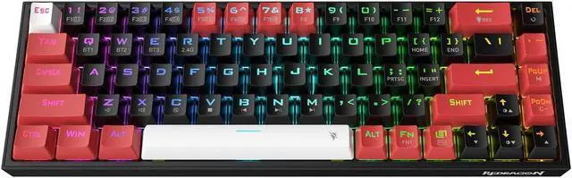 Alt view image 8 of 8 - Redragon K631 PRO 65% 3-Mode Wireless RGB Gaming Keyboard, 68 Keys Hot-Swappable Compact Mechanical Keyboard w/Hot-Swap Free-Mod PCB Socket & Dedicated Arrow Keys, Quiet Red Linear Switch