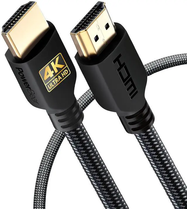 Main image of 4K HDMI Cable 3 ft | Short Hdmi Cable, Braided Nylon & Gold Connectors, 4K @ 60Hz, Ultra HD, 2K, 1080P, ARC & CL3 Rated | for Laptop, Monitor, PS5, PS4, Xbox One, Fire TV, & More