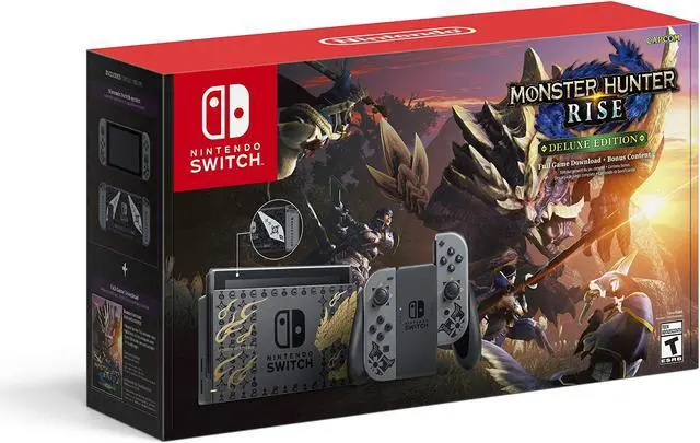 Alt view image 15 of 15 - Nintendo Switch Monster Hunter Rise Deluxe Edition System - Switch