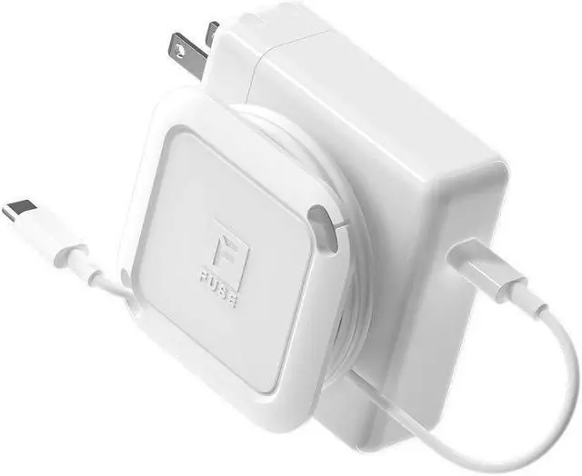 Main image of Reel The Side Kick Collapsible Charger Organizer and Travel Accessory,Usb-c, Compatible with MacBook and PC Charging Cords and Adapter Cable Management White
