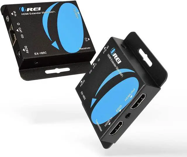 Alt view image 6 of 6 - HDMI Extender Over CAT5/CAT6 by OREI with IR upto 164 Feet - Loop Out - 1080P Full HD Signal Distribution (EX-165C+)