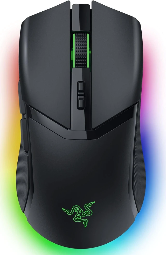 Main image of Cobra Pro Wireless Gaming Mouse, 2.4 Ghz, 170 Hr Battery, Black | 30K Optical Sensor, Gen-3 Optical Switches, Bluetooth & USB Type C, 10 Customizable Controls, Chroma RGB Lighting