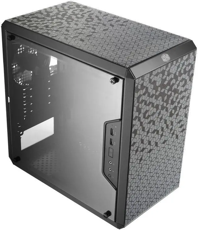 Main image of Q300L Micro-ATX PC Case Compact mATX Computer Case with Magnetic Dust Filters, Modular Adjustable I/O Panel, Perforated Airflow Design, 1 x 120mm Pre-Installed Fan, Black