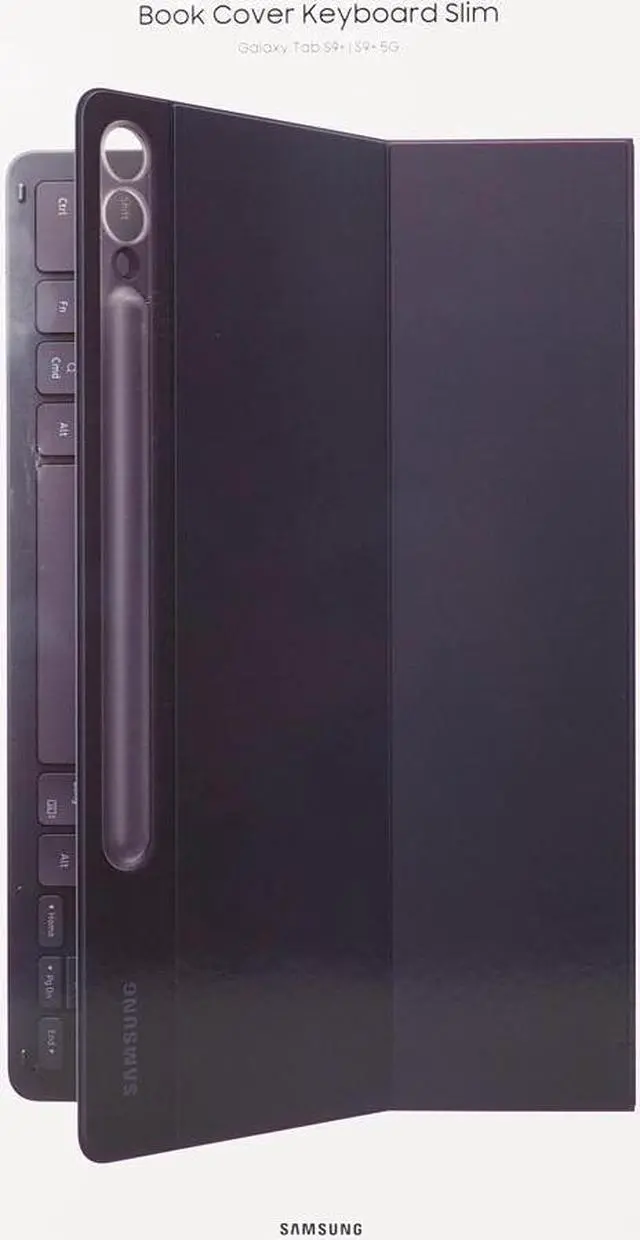 Alt view image 9 of 9 - Samsung Galaxy Tab S9+ Book Cover Keyboard Slim EF-DX810UBEGUJ (Black)