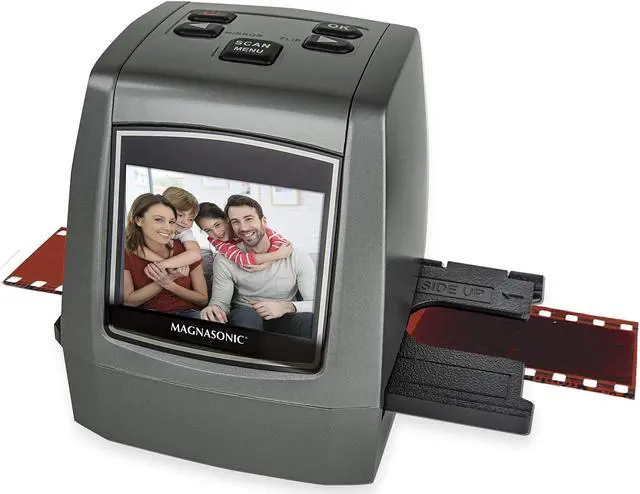 Alt view image 8 of 8 - Magnasonic All-In-One High Resolution 24MP Film Scanner, Converts 35mm/126KPK/110/Super 8 Films, Slides, Negatives into Digital Photos, Vibrant 2.4" LCD Screen, Impressive 128MB Built-In Memory