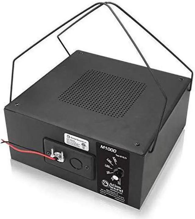 Alt view image 4 of 4 - Atlas Sound M1000 - 8" Dual Cone Sound Masking Speaker with 70.7V-4W Transformer and Enclosure (Black, Single)