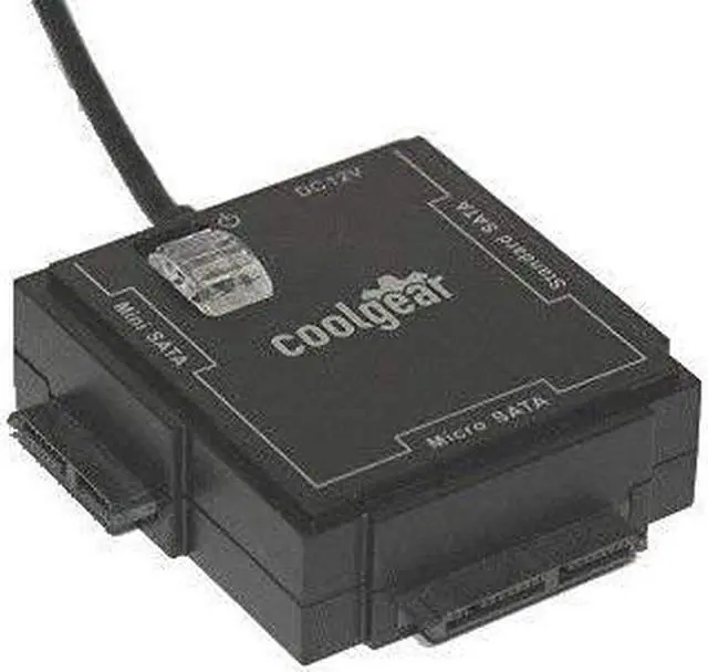 Alt view image 9 of 9 - CoolGear® Universal Sata Drive Adapter for all SATA Drives with Power Adapter