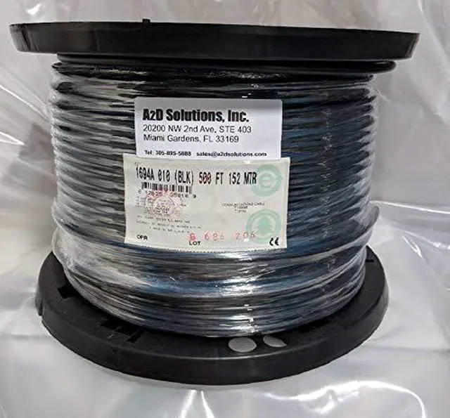 Alt view image 7 of 7 - Belden 1694A RG-6/U Coaxial Cable for Audio and Video 18 AWG Copper Conductor 75 Ohm 500 ft. USA