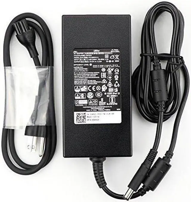 Alt view image 2 of 2 - new genuine 180w 19.5v 9.23a 74x5j jvf3v da180pm111 adapter for dell alienware 15 r1 r2; inspiron one 23xx (2350 2320); precision 15 7000 (7510) 17 7000 (7710); optiplex 3011 aio;